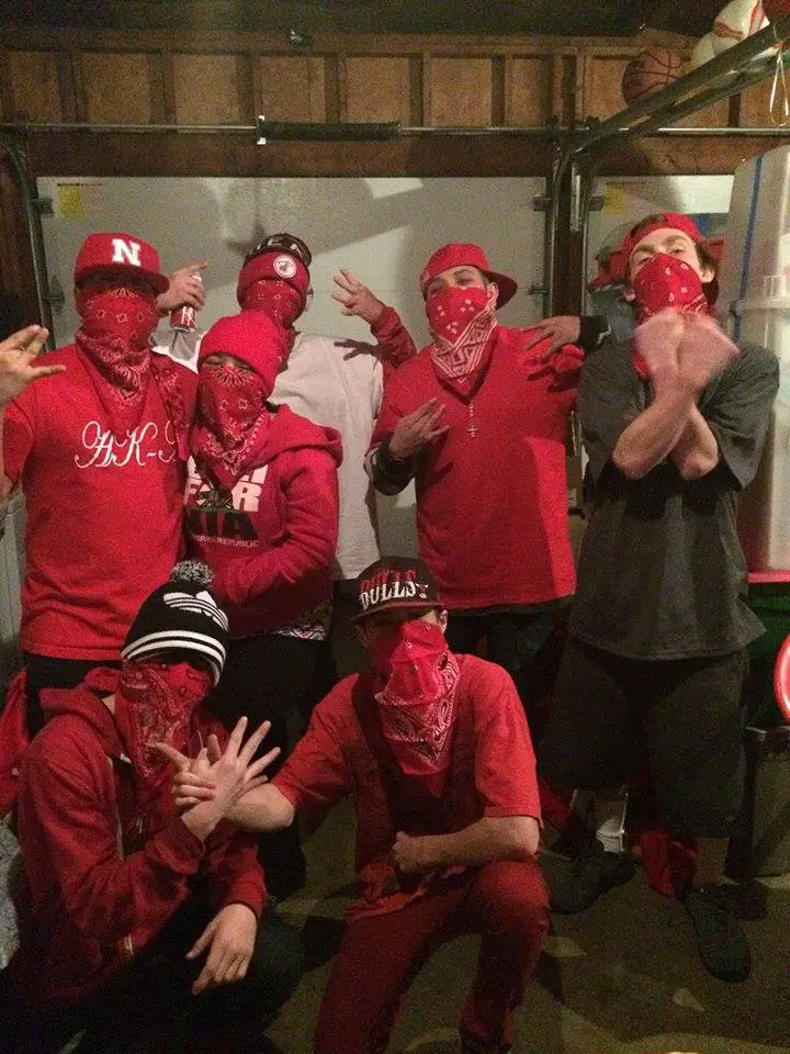 Set of norte gang members flexing gang signs